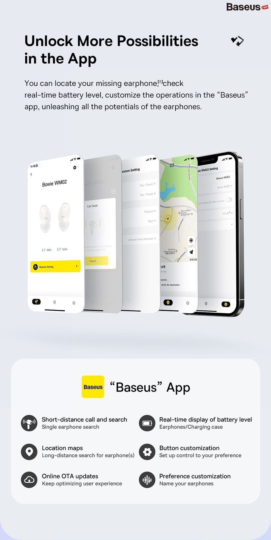 Tai Nghe Baseus Bowie WM02