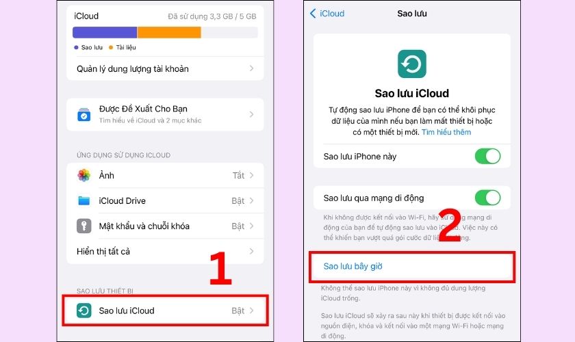 Những lưu ý quan trọng trước khi sửa đt iphone bạn nên biết 4 Sao lưu toàn bộ thiết bị để tránh mất dữ liệu