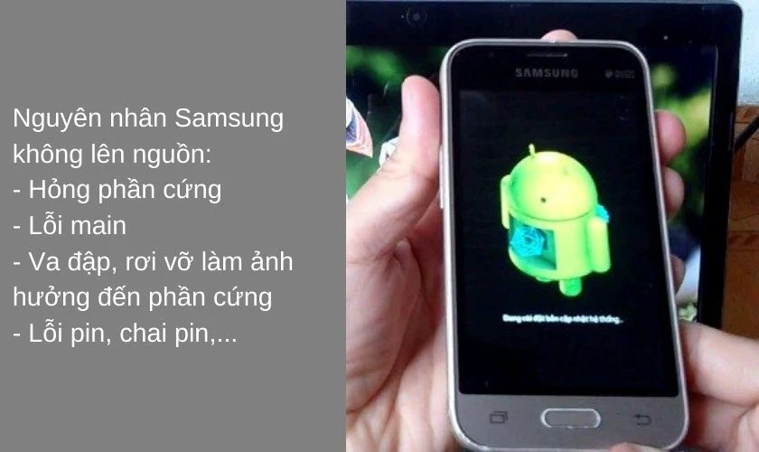 Nguyên nhân điện thoại Samsung không lên nguồn