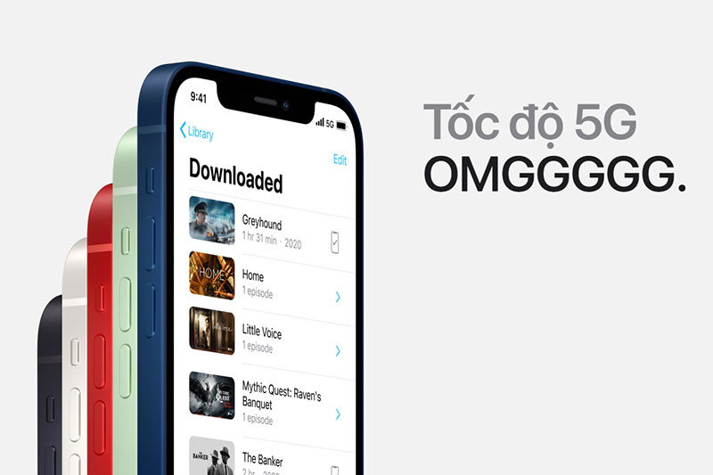 Hỗ trợ 5G cho tốc độ load cực nhanh | iPhone 12 Hỗ trợ 5G cho tốc độ load cực nhanh | iPhone 12